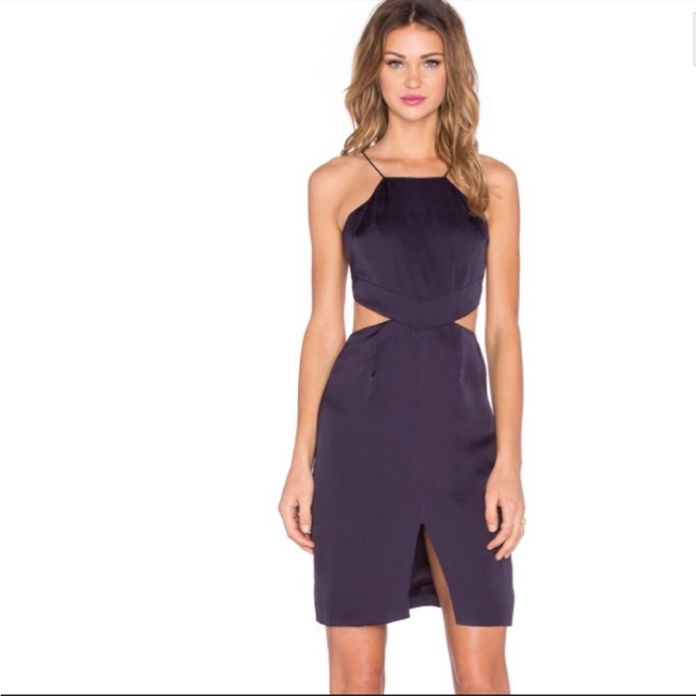 NBD x Revolve Seduce Me Mini Dress in Midnight Purple Small